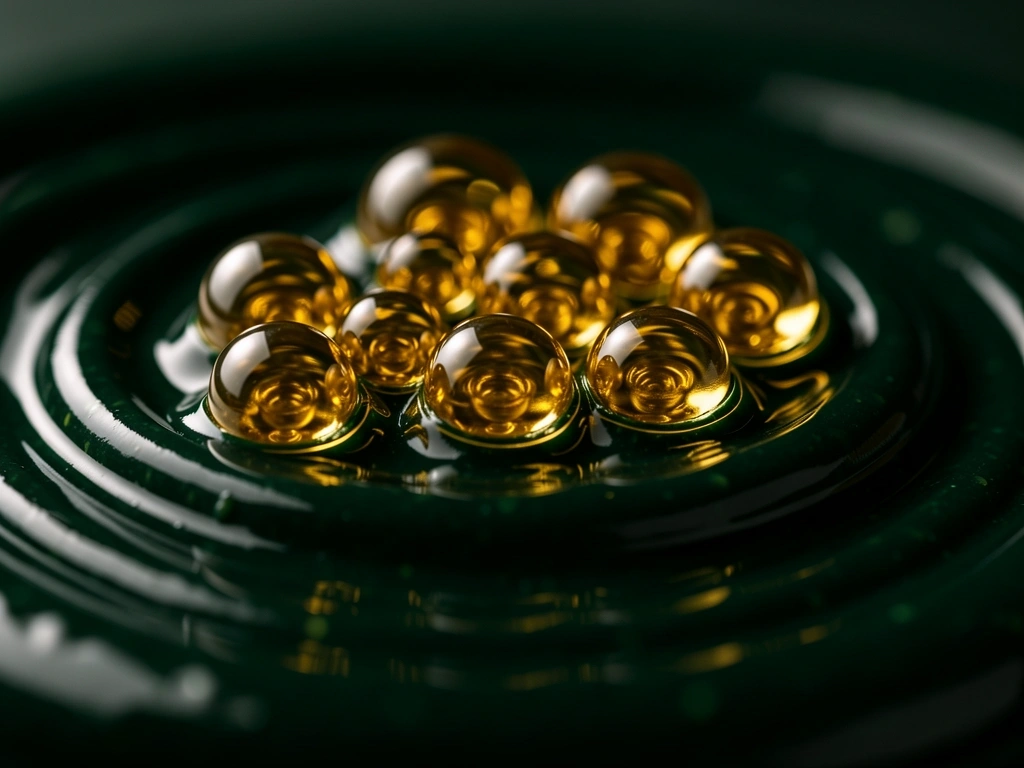Macro texture of botanical oils