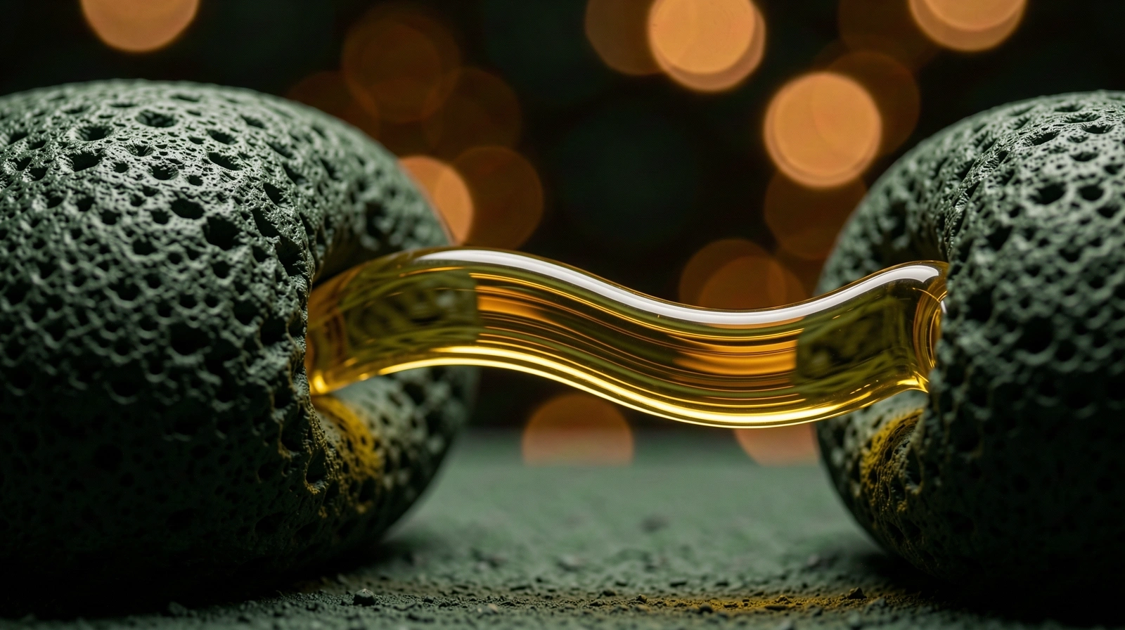 Rich golden botanical oil concentrate